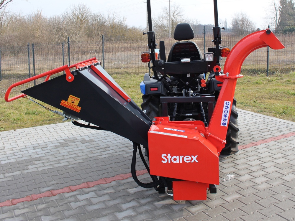 STAREX AXR 90 kardán hajtású ágaprító hidraulikus adagolással 100 mm vágási átmérővel - Starex Pro Kft.