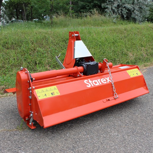 STAREX RTL 135 talajmaró kistraktorokhoz lánchajtással oldal állítással - Starex Pro Kft.