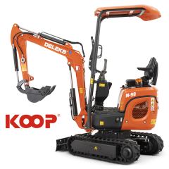 DELEKS M 90 mini lánctalpas kotró markoló