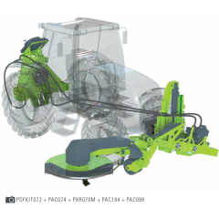 NIUBO DISK PLUS 072 előre szerelhető tárcsás sorközművelő fűkasza