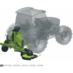 NIUBO DISK PLUS 085 hátra szerelhető tárcsás sorközművelő fűkasza hidraulikus vezérléssel