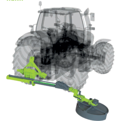 NIUBO ECO DISK PER800F hátra szerelhető tárcsás sorközművelő fűkasza