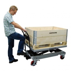 SILVERSTONE BS 50LB mobil kézi emelőasztal